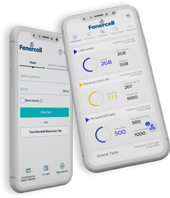 Fenercell Online İşlemler Uygulaması